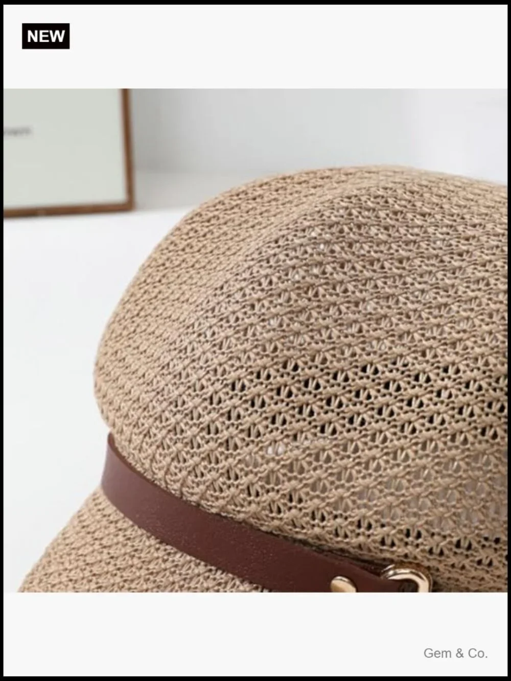 Trendy Lightweight Newsboy Cap Beret Breathable Mesh Sun Hat for Women
